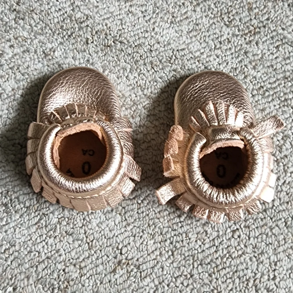 Freshly Picked Rose Gold Moccasins